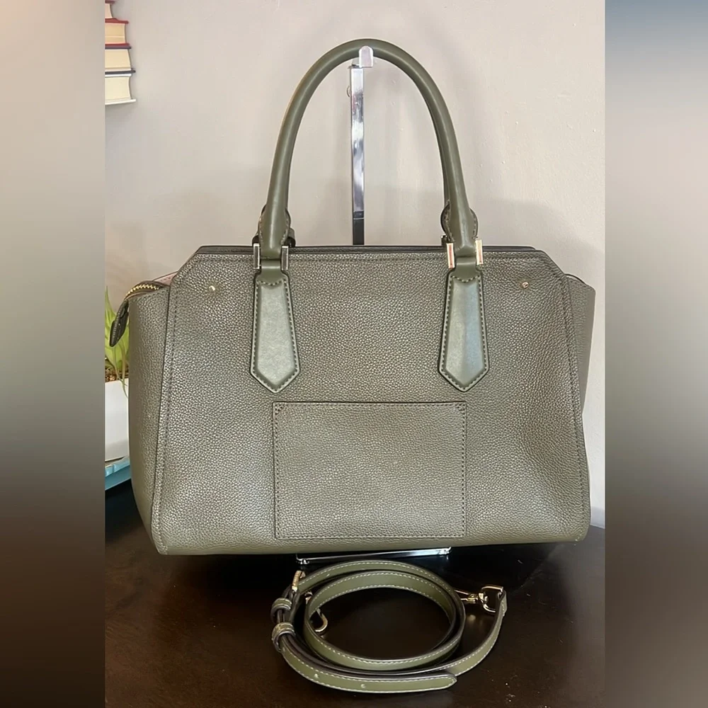 Michael Kors Hayes Olive Green Satchel